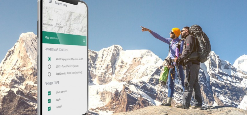 دوره آنلاین ناوبری با موبایل در کوهستان